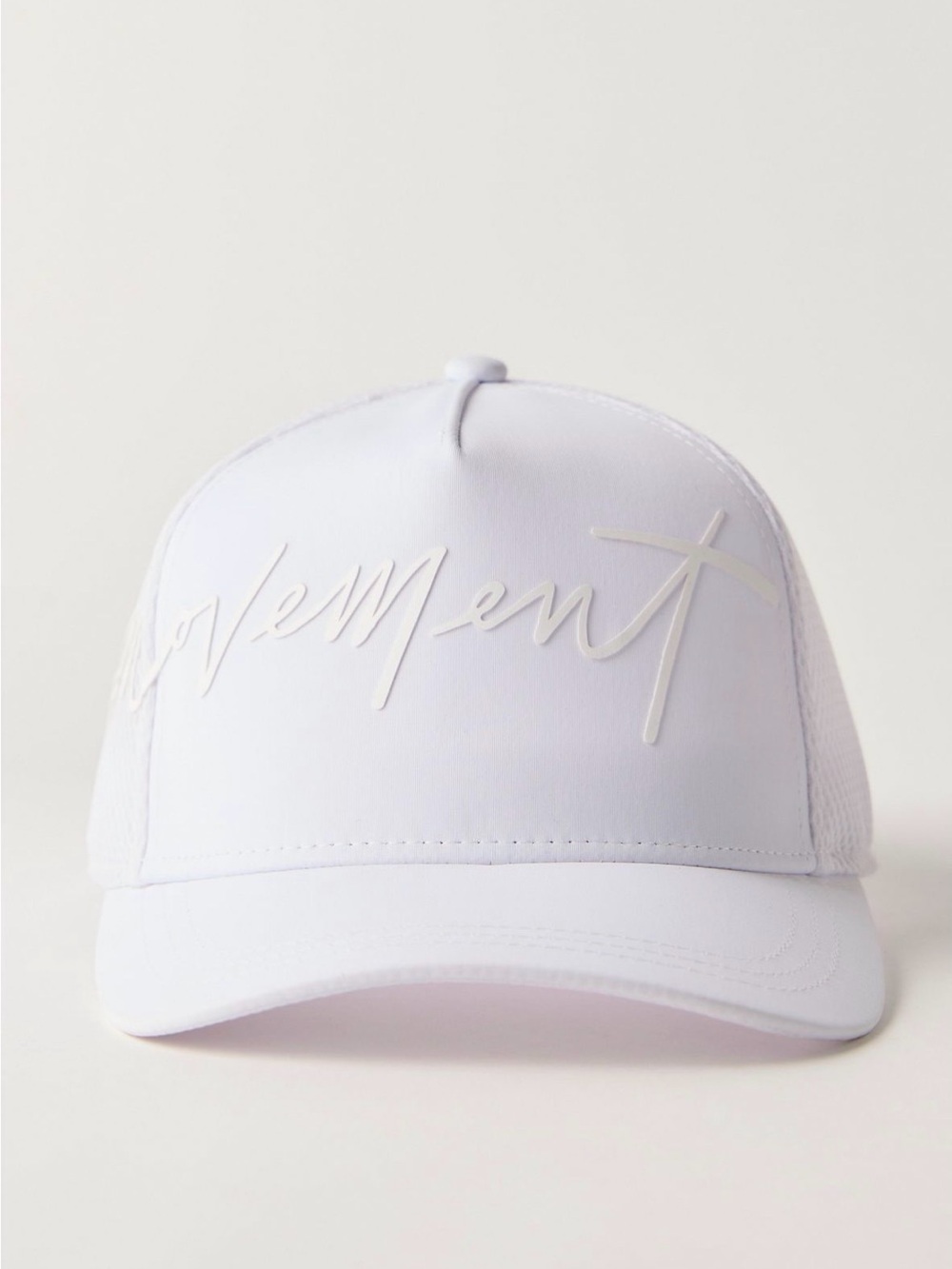Free people movement signature soft mesh trucker hat white NWT $48